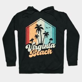 Vintage Virginia Beach Vacation Hoodie